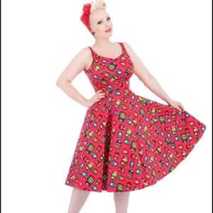 Hearts and Roses Swing Pin Up Dress